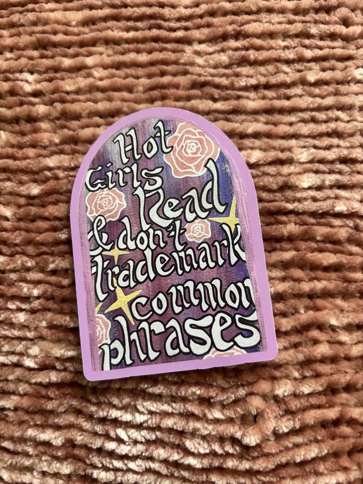'Hot Girls Read &…' Stain-Glass Sticker Set (2- Large & Small)