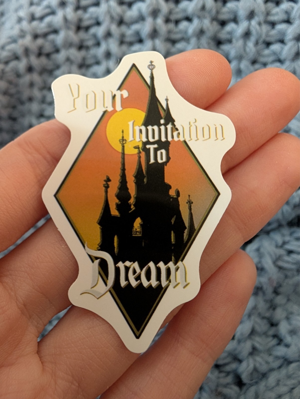 Disney parks, Disneyland, Disneyworld, Castle, Cinderella, Vinyl Sticker