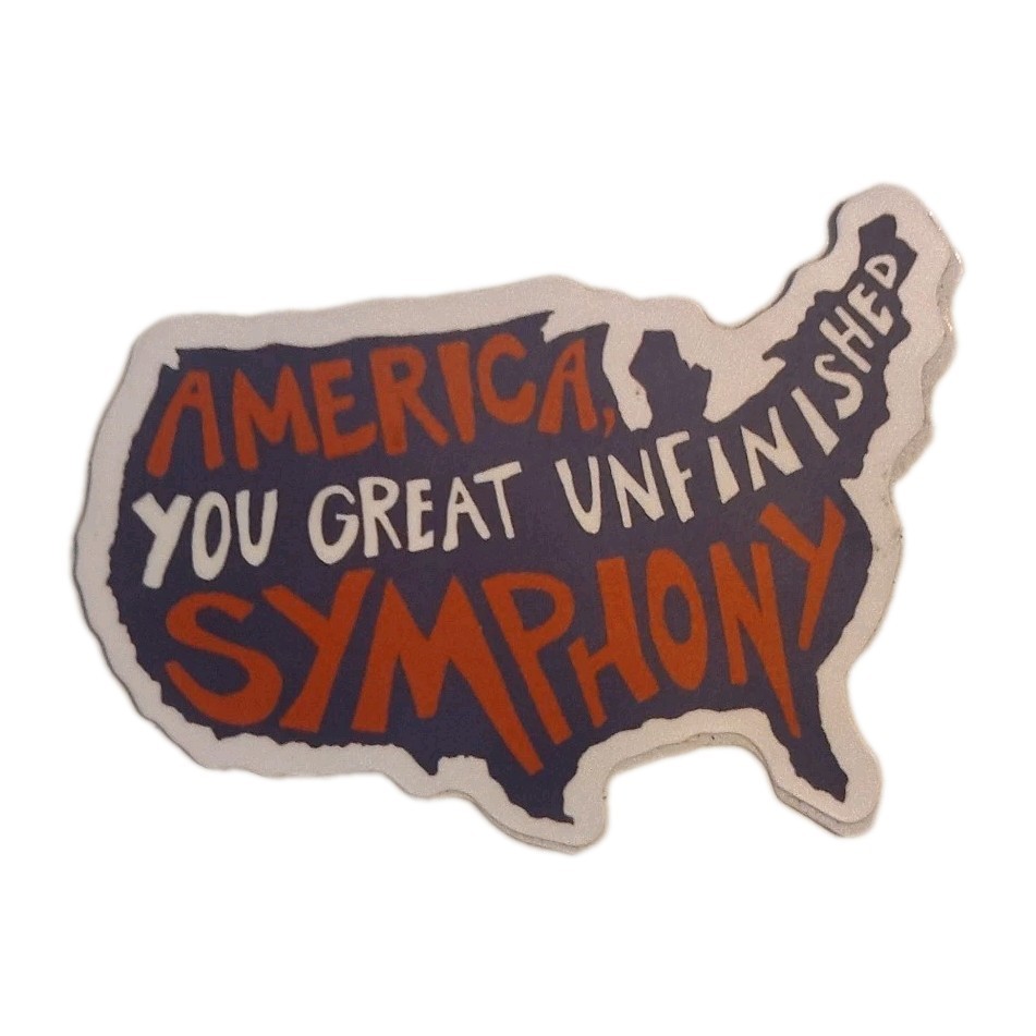 America The Great Unfinished Symphony United States Laptop Decal Sticker 2.5"