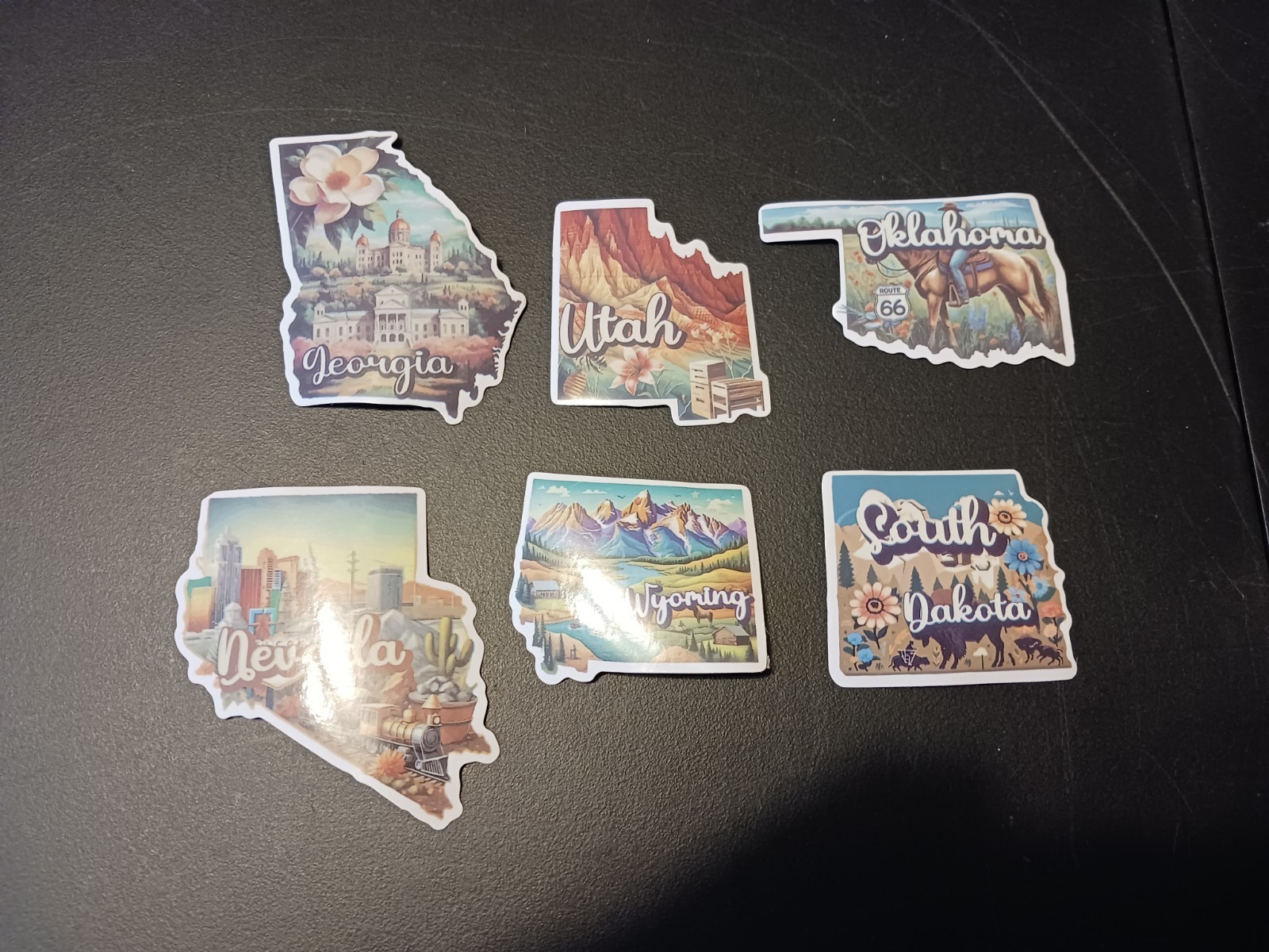 New 50 Vinyl U.S. States Stickers