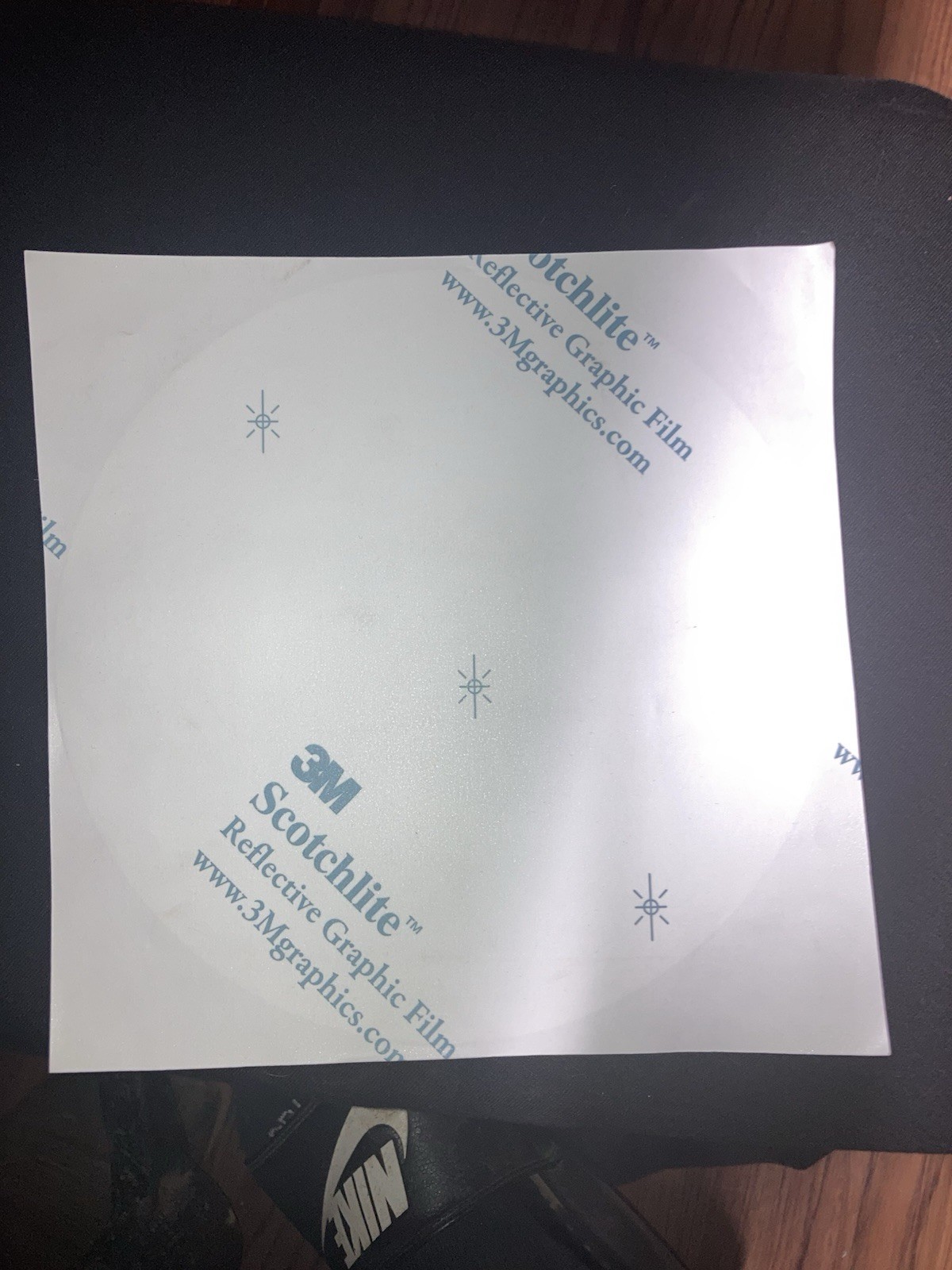 Reflective white Mountain Apache Tribal Seal sticker 8 Inches