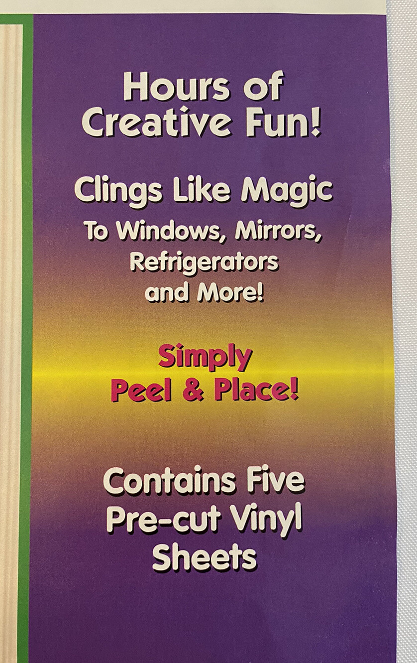 Fairies Vintage Stik-EES Vinyl Decals Window Clings Magical Fairyland Fun Girls