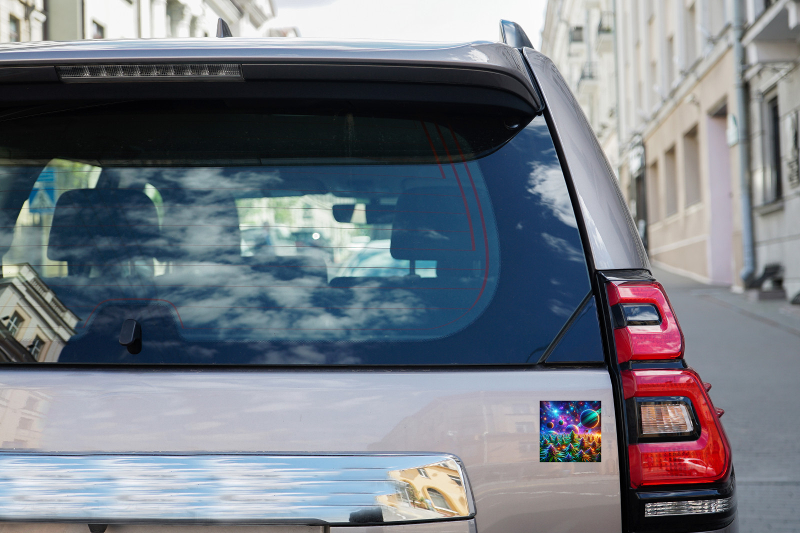 Cosmic Cannabis Sticker or DTF Transfer | Marijuana Vinyl Decal