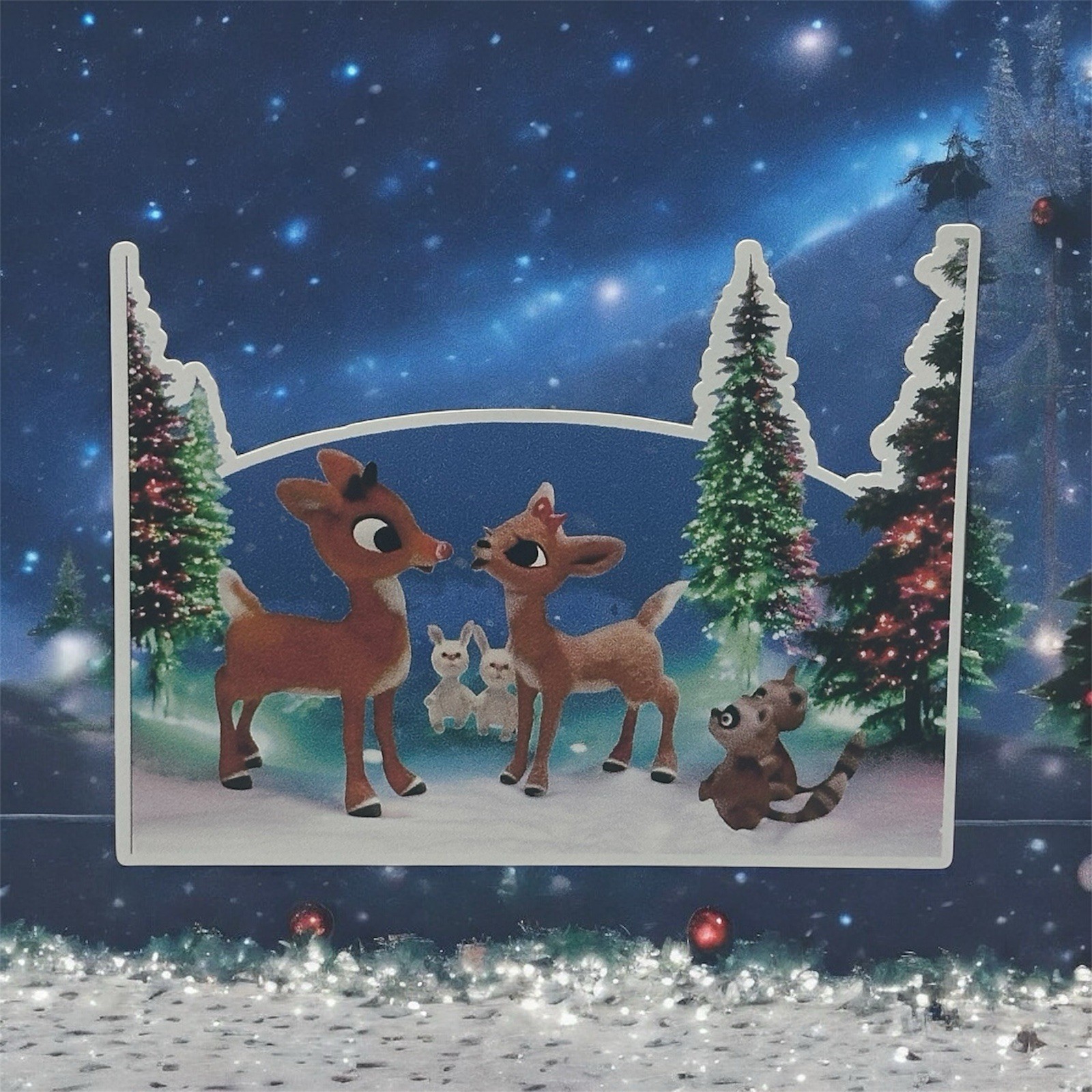CHRISTMAS Rudolph Red-Nosed Reindeer Girlfriend Clarice 4” Vinyl Sticker Decal