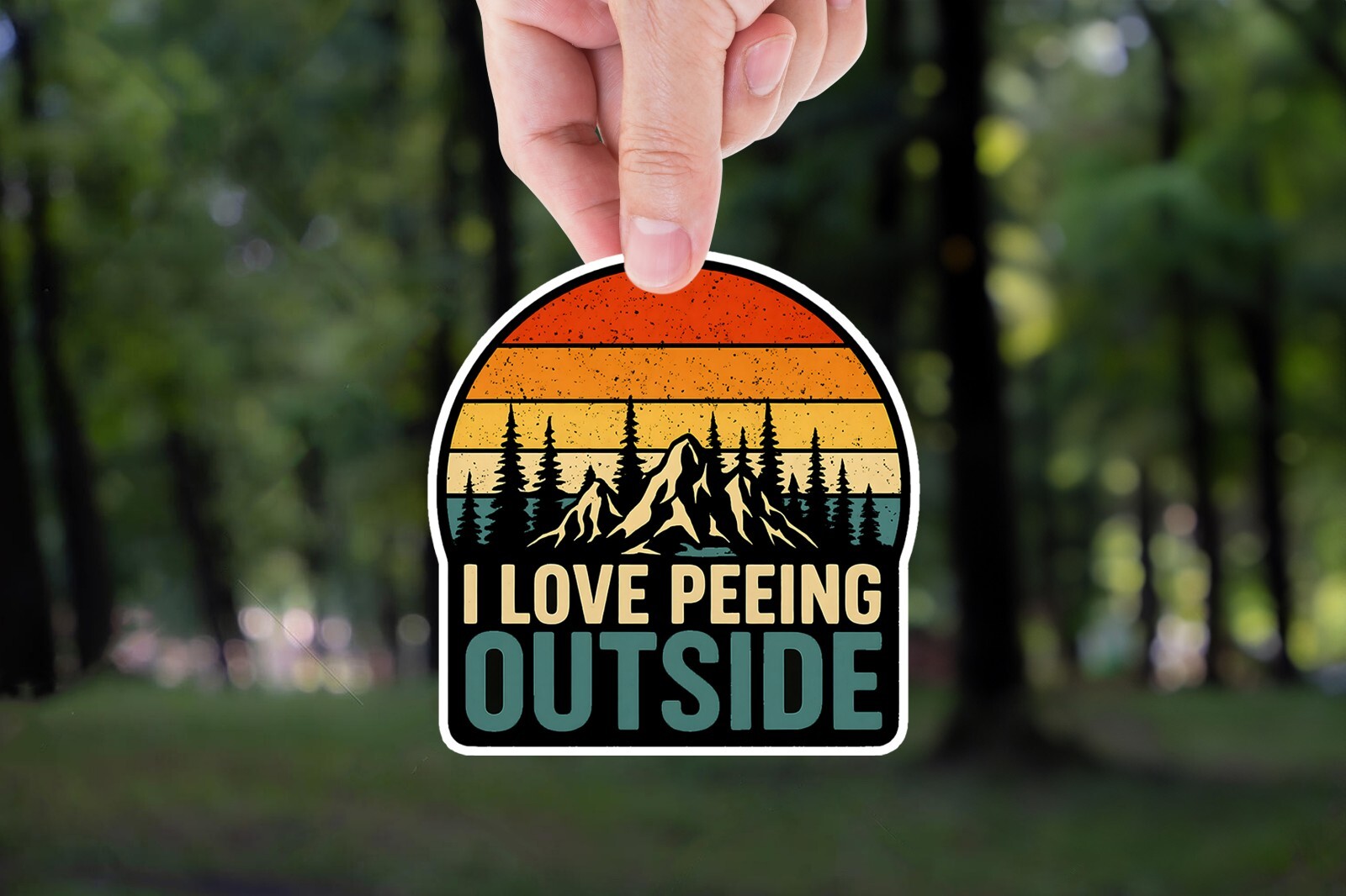 I Love Peeing Outside Sticker, Funny Sticker, Camping Sticker, Outdoor Sticker