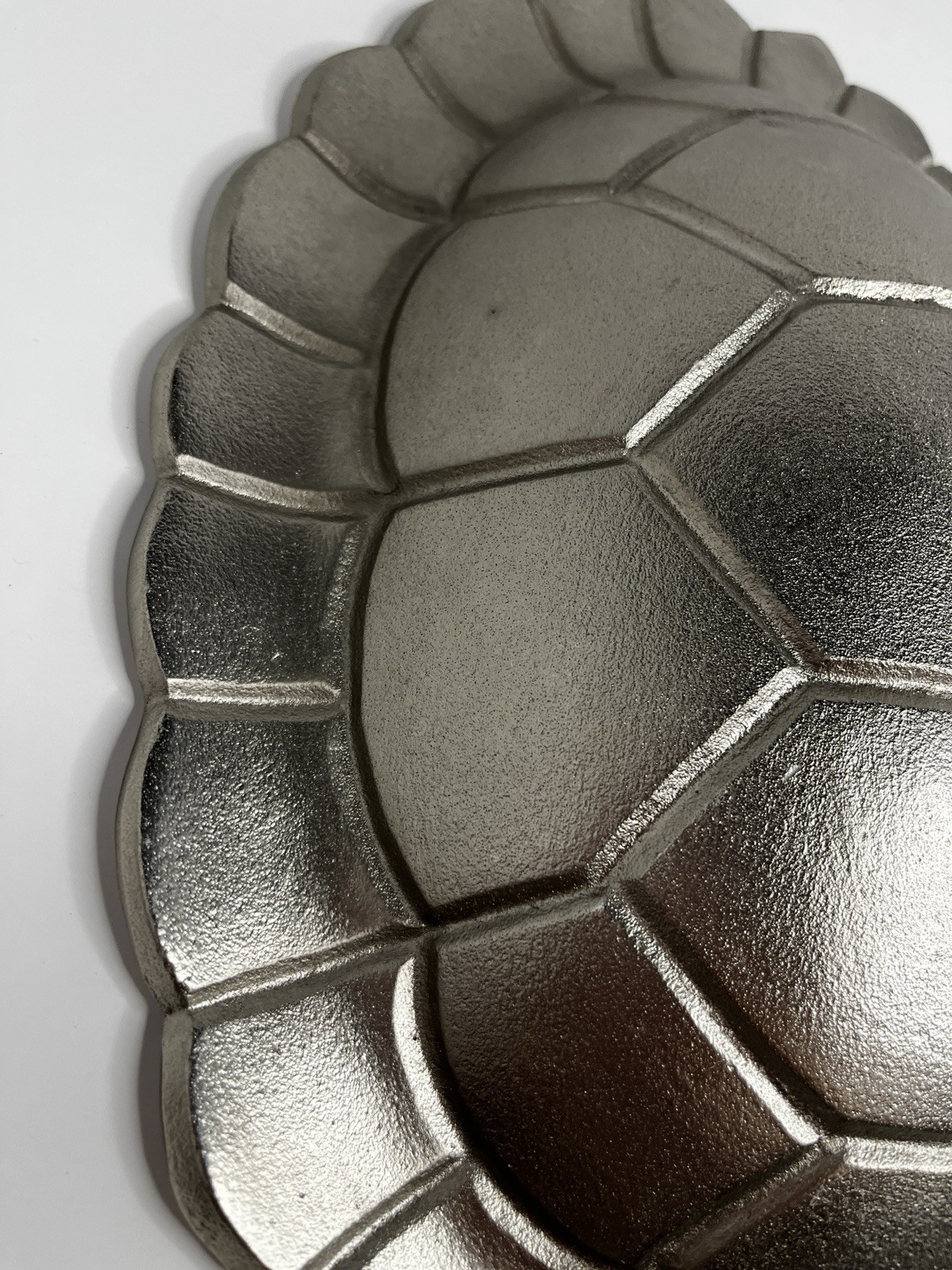 Vintage Shell Wall Decor Silver Toned Heavy Metal 15" Art Tortoise 2 Available