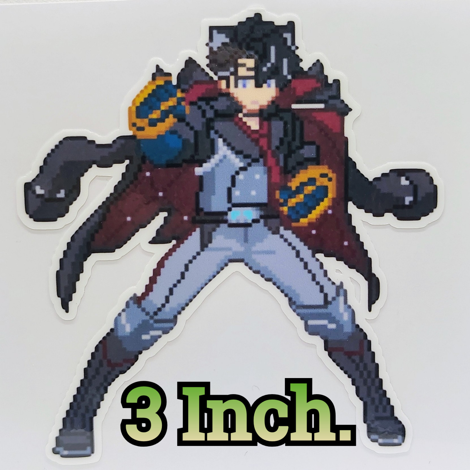 [Genshin Impact][3 Inch.] Pixel Wriothesley Fan Art Water-Resistant Sticker!