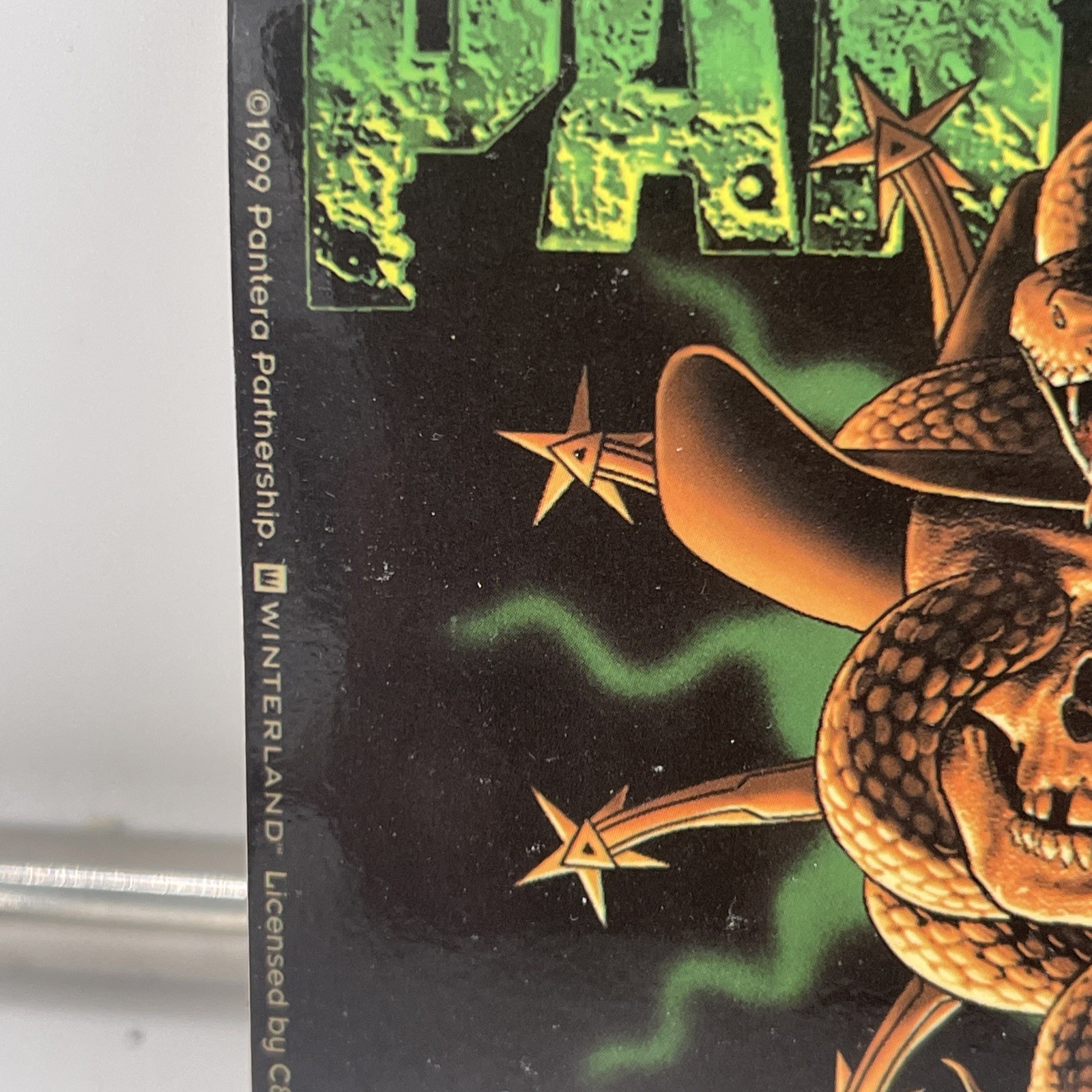 Pantera Band Snake & Skull Logo Sticker: Official, Retro 1999, By Winterland