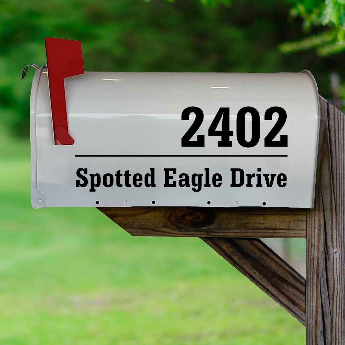 Mailbox Numbers Street Address Personalized Pair of Vinyl Decal Custom Stickers