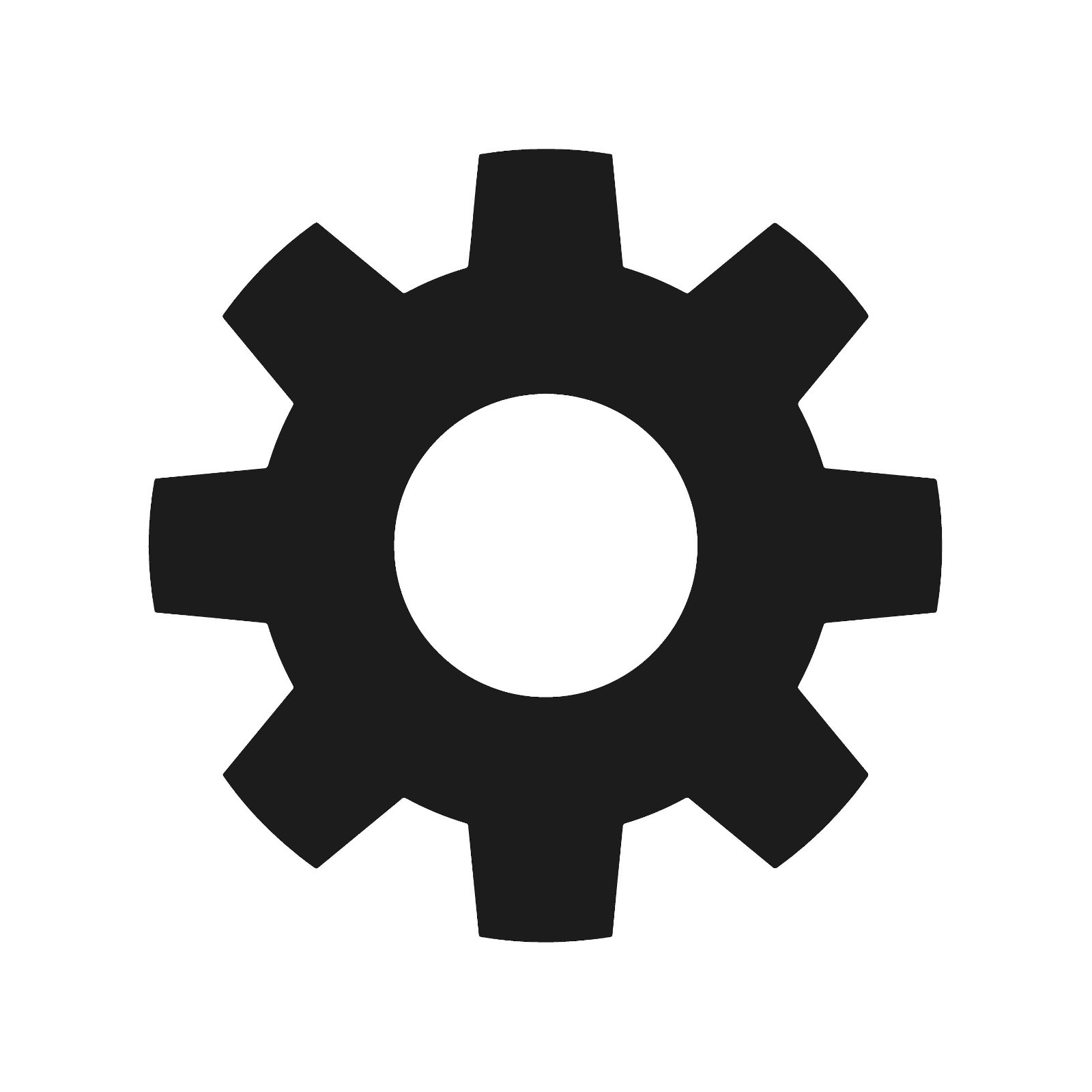 Gear Shape Vinyl Decal Shape Sticker
