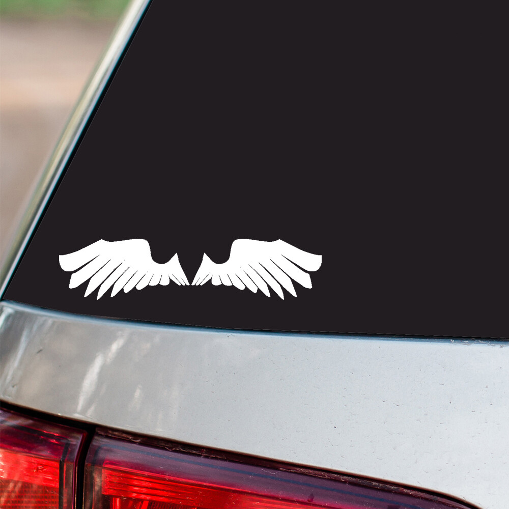 Wings Sticker Angel Wings Religious S6 all chrome & regular vinyl colors