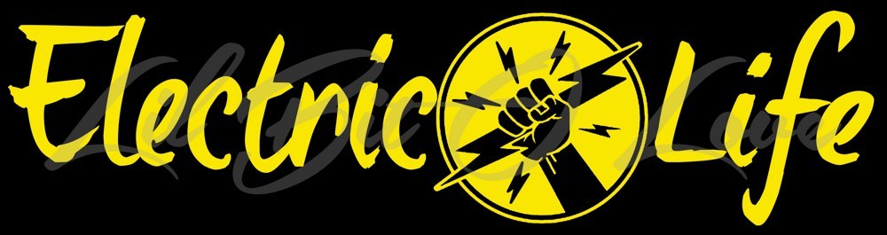 Electric Life Vinyl Decal Electrician Lineman Power 22.5"x 5.6" Stickers Themed