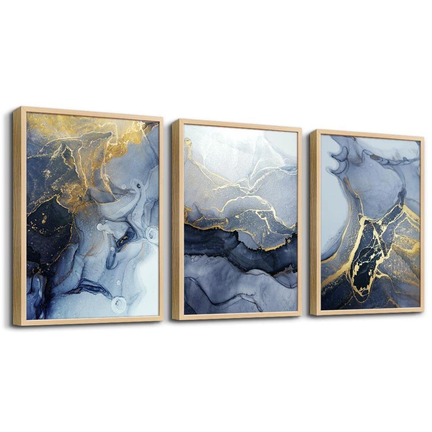Framed Wall Art for Living Room Abstract Wall Decor for Bedroom Abstract Ink …