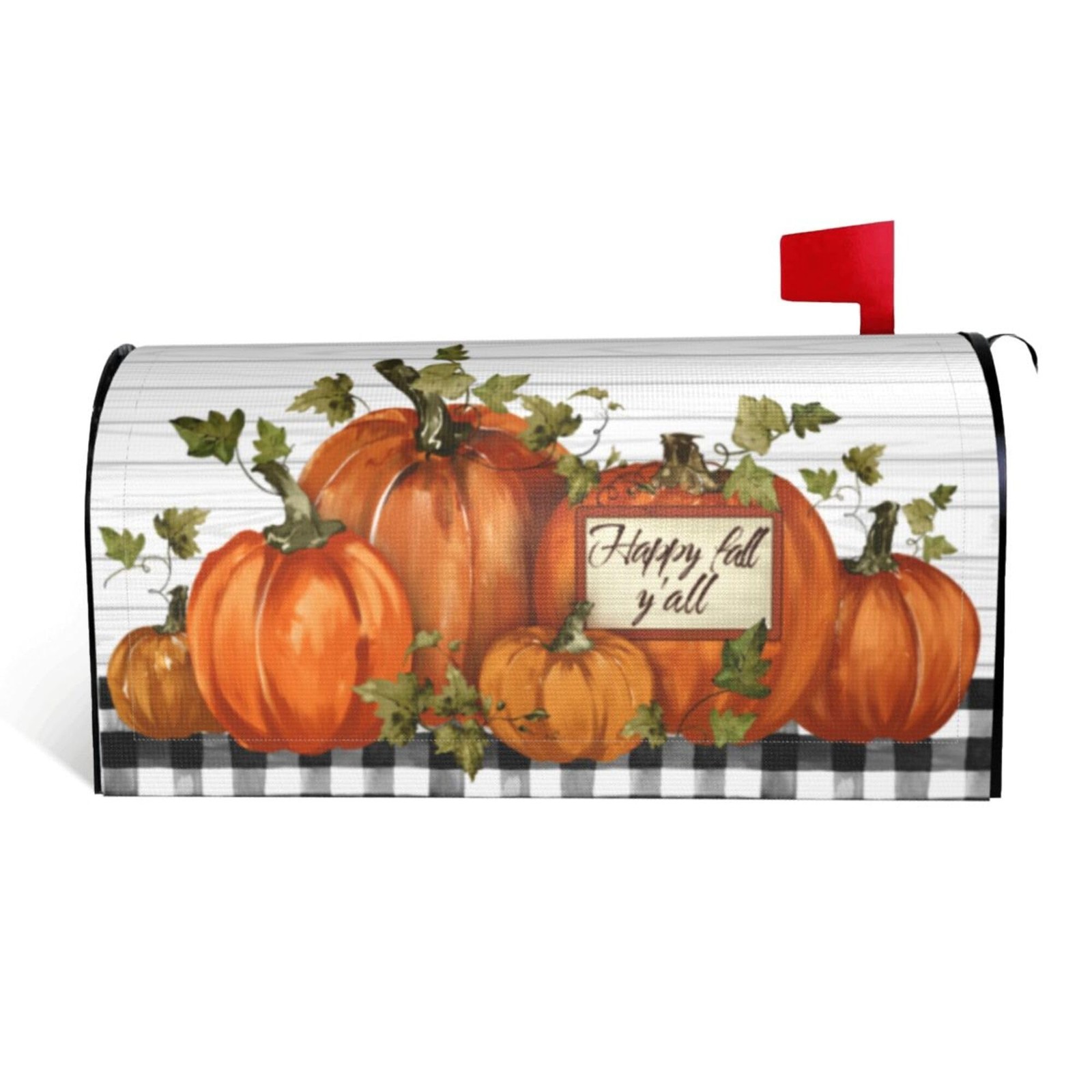 Autumn Pumpkin Thanksgiving Mailbox Covers Magnetic Letter One Size, Yellow