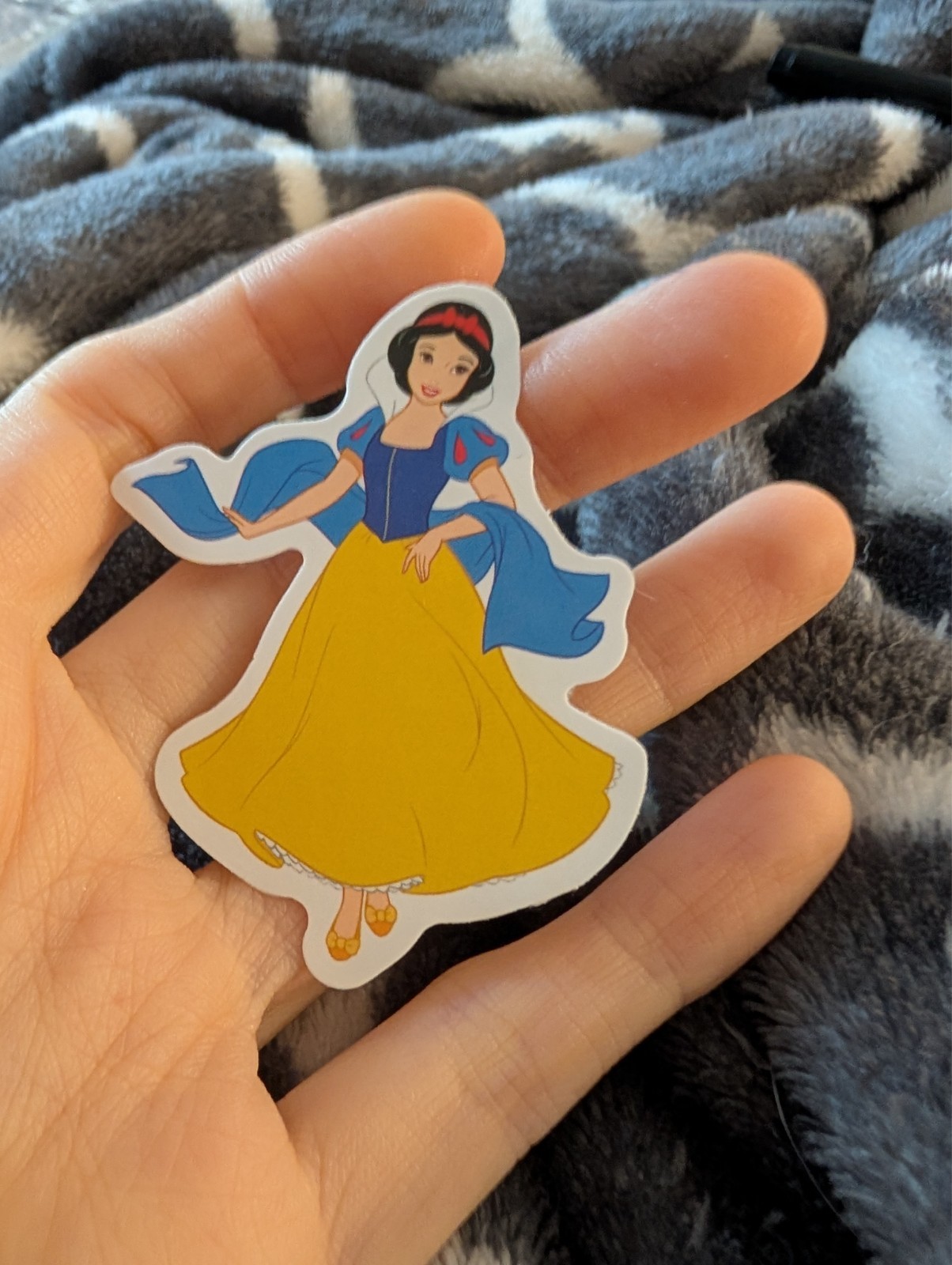 Snow white, Disney, Vintage cartoon, Sticker, movie characters