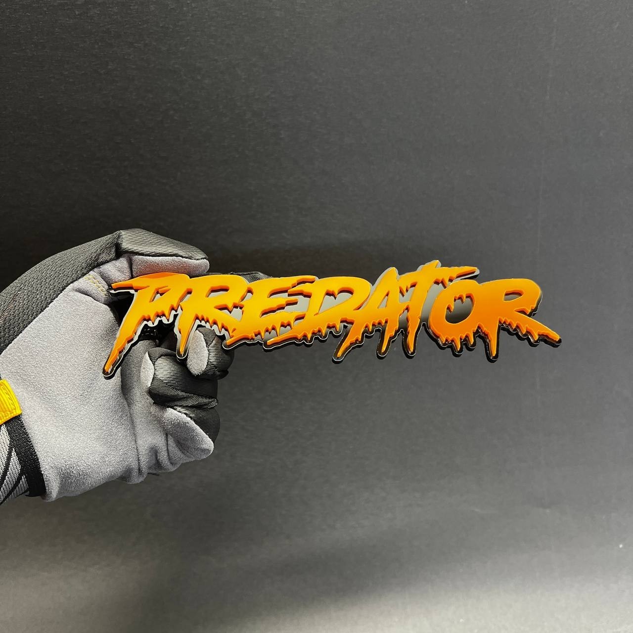 1PC PREDATOR Custom 3D Text Car Badge Fender Emblem Tailgate Toolbox Decal
