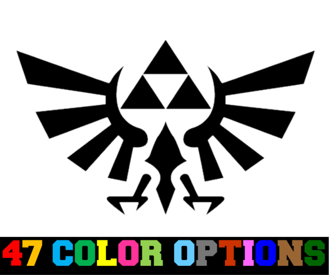Vinyl Decal Truck Car Sticker Laptop – Legend Of Zelda Link Tri Force