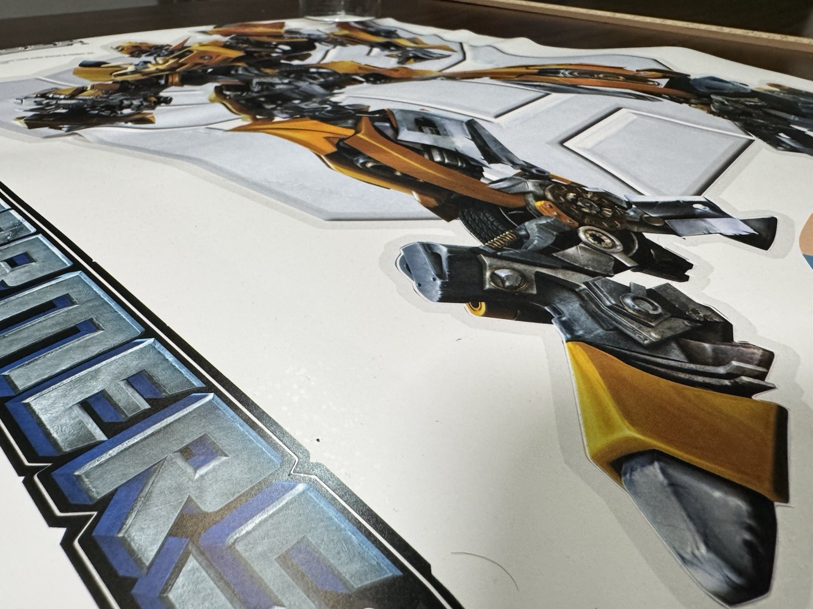 2007 Transformer Bumblebee Decal 24” x 18” Wall Graffix Stickers Used See Desc…