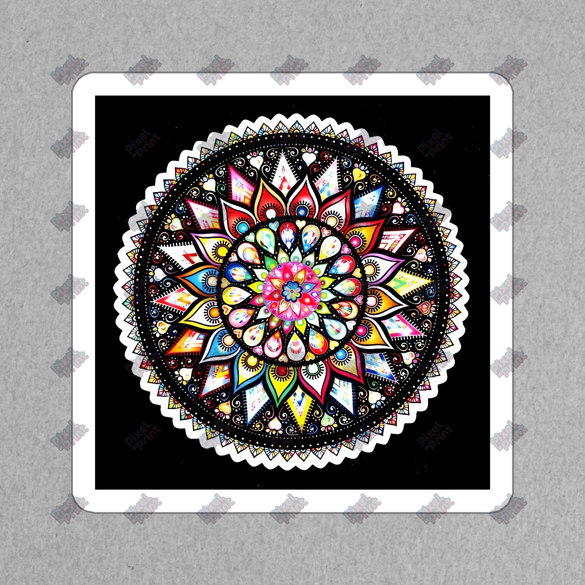 Colorful Mandala Vinyl Sticker Decorative Decal for Home, Laptop, #899796