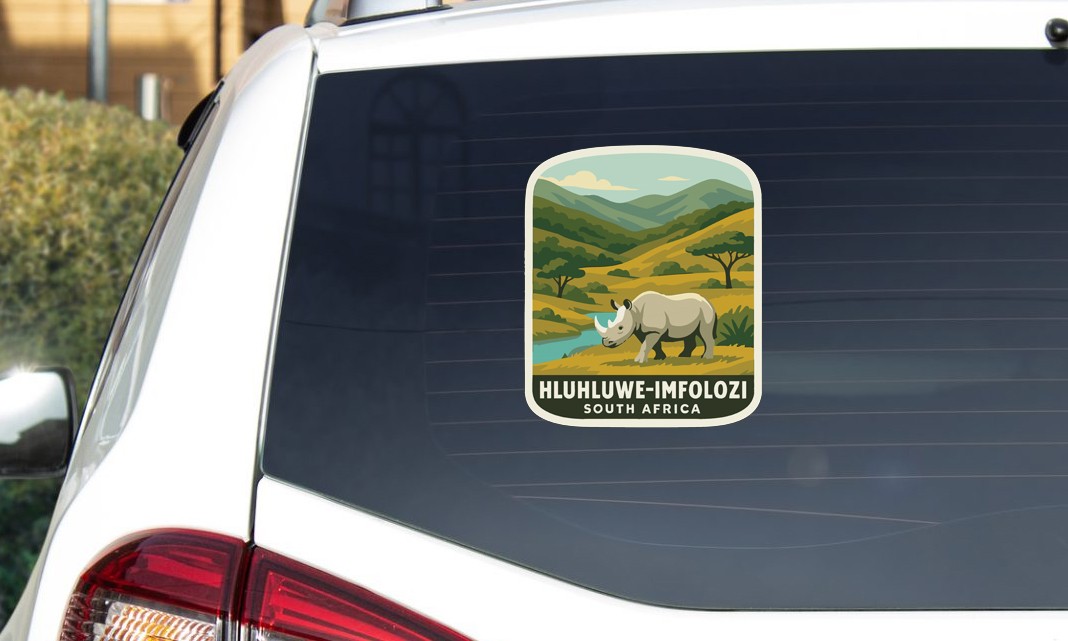 Hluhluwe–Imfolozi South Africa National Park Sticker Decal Vinyl Die-Cut World