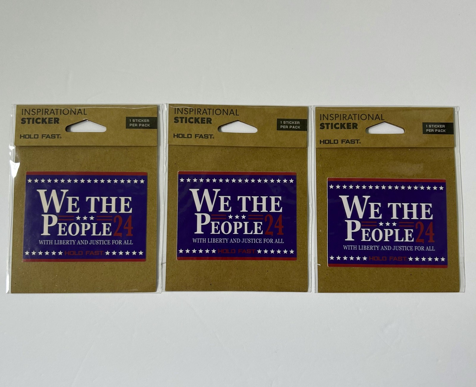 HOLD FAST "We The People" Inspirational Sticker – SET OF 3 – NEW!