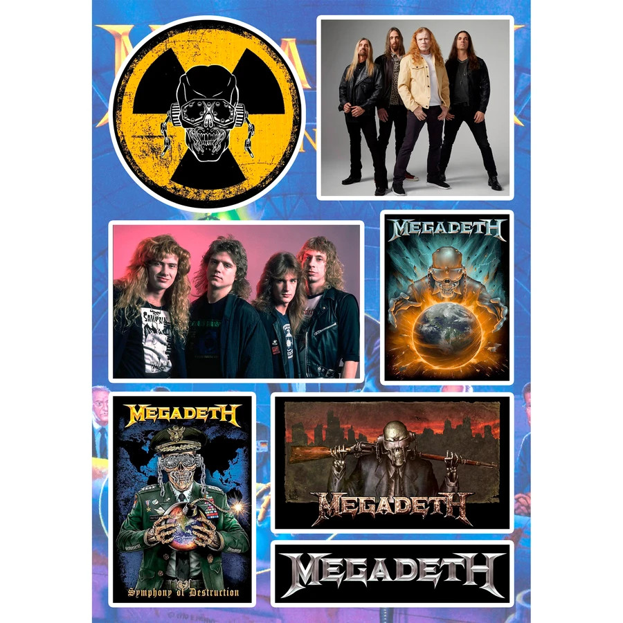 Megadeth Stickers Rust In Peace Peace Sells Countdown To Extinction Youthanasia