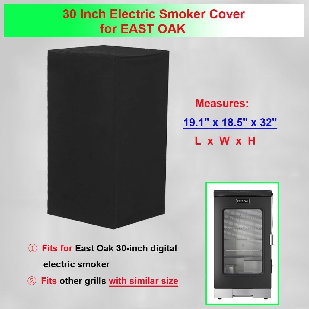 30 Inch Electric Smoker Cover for East Oak, Waterproof Grill Cover for East Oak