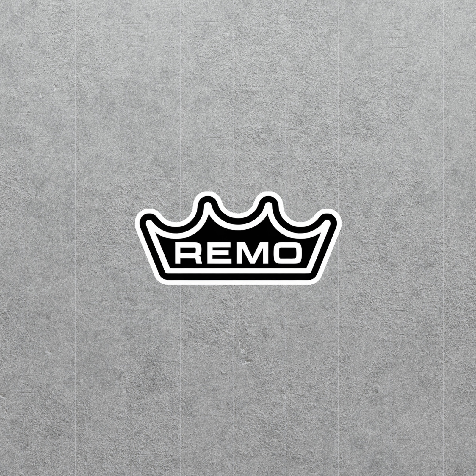 Remo Crown Logo Vinyl Sticker – High-Quality Decal for Drummers & Musicians #397