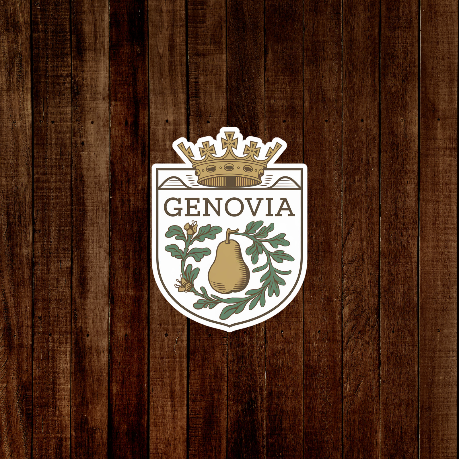 Genovia Coat of Arms Sticker – Princess Diaries Inspired Pear & Oak Heraldry Dec