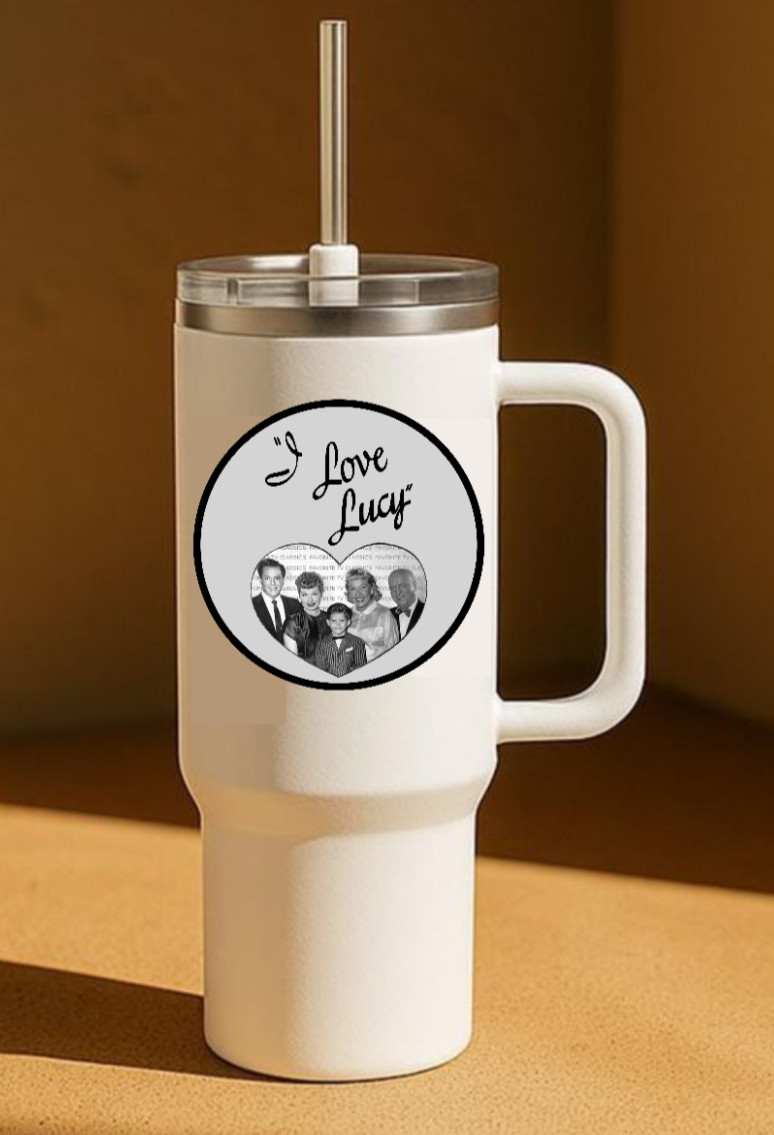 I Love Lucy B/W (Classic TV) Cast – 4" Vinyl Decal Handmade Car Laptop Decor Jar