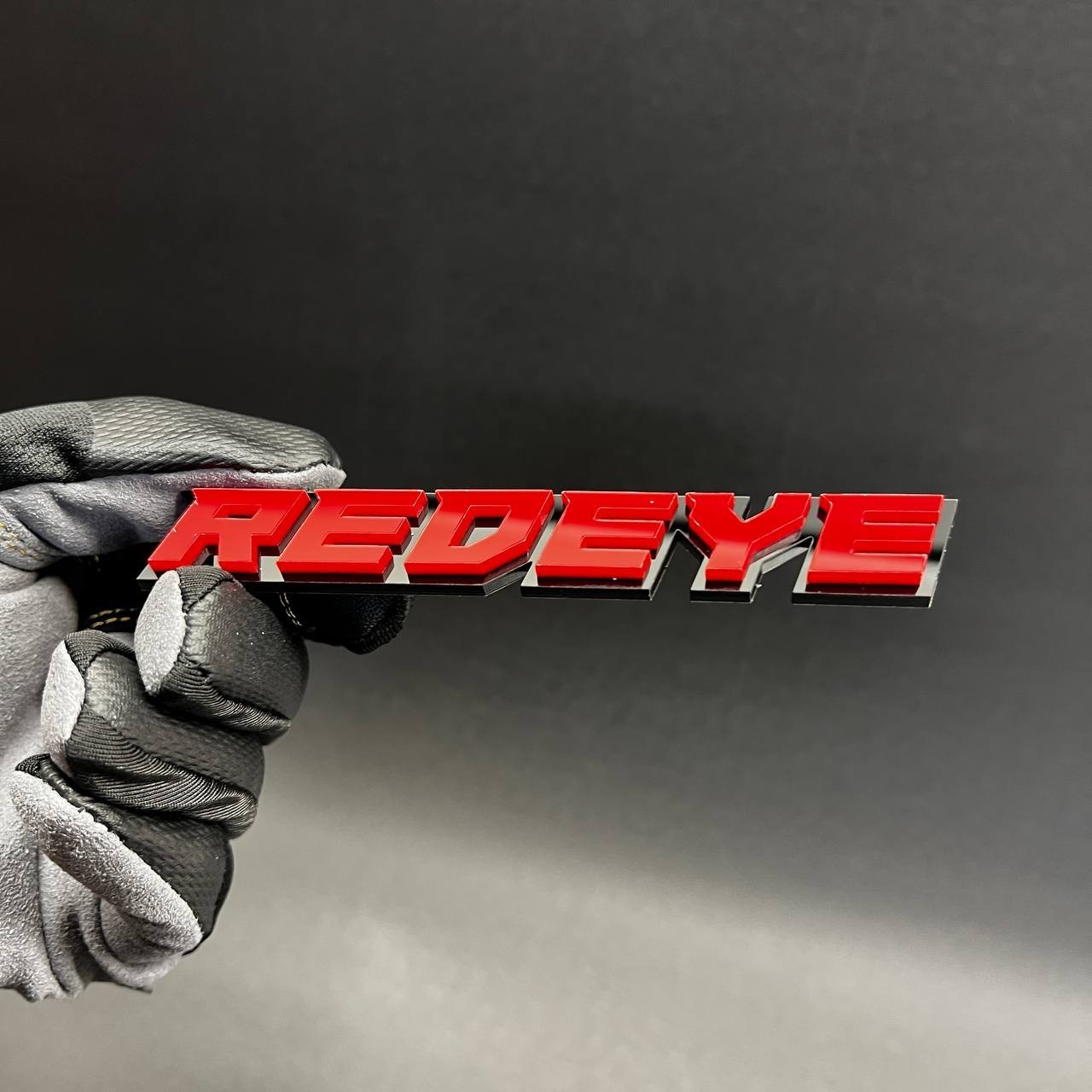 1PC REDEYE Custom 3D Text Car Badge Fender Emblem Tailgate Toolbox Decal