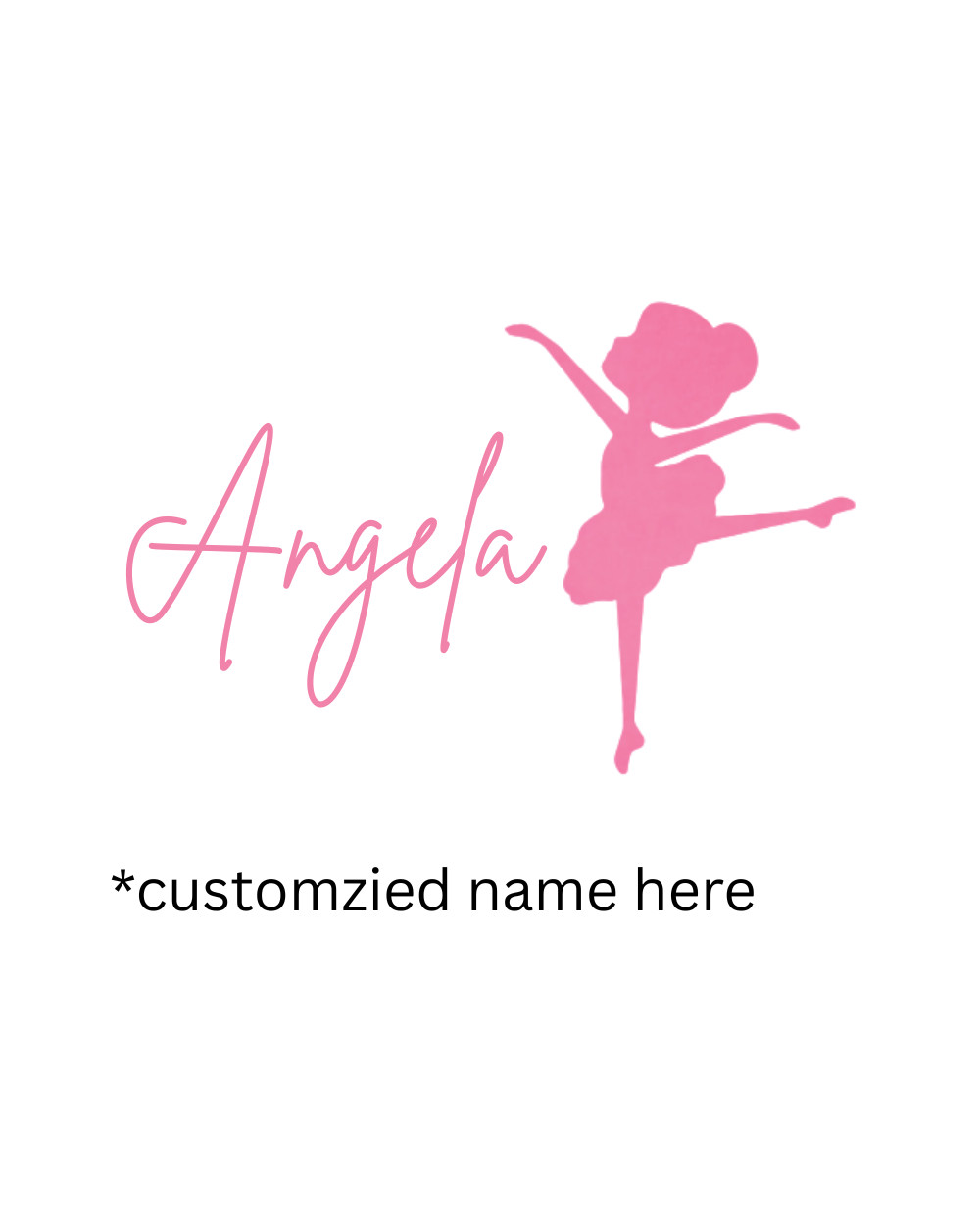 customized dancer ballerina sticker decal wall or cup girl dance