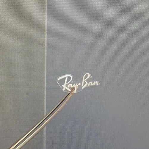 Ray Ban SMALL TRANSPARENT Sticker – Qty1 – (Tracked delivery – UK Only)
