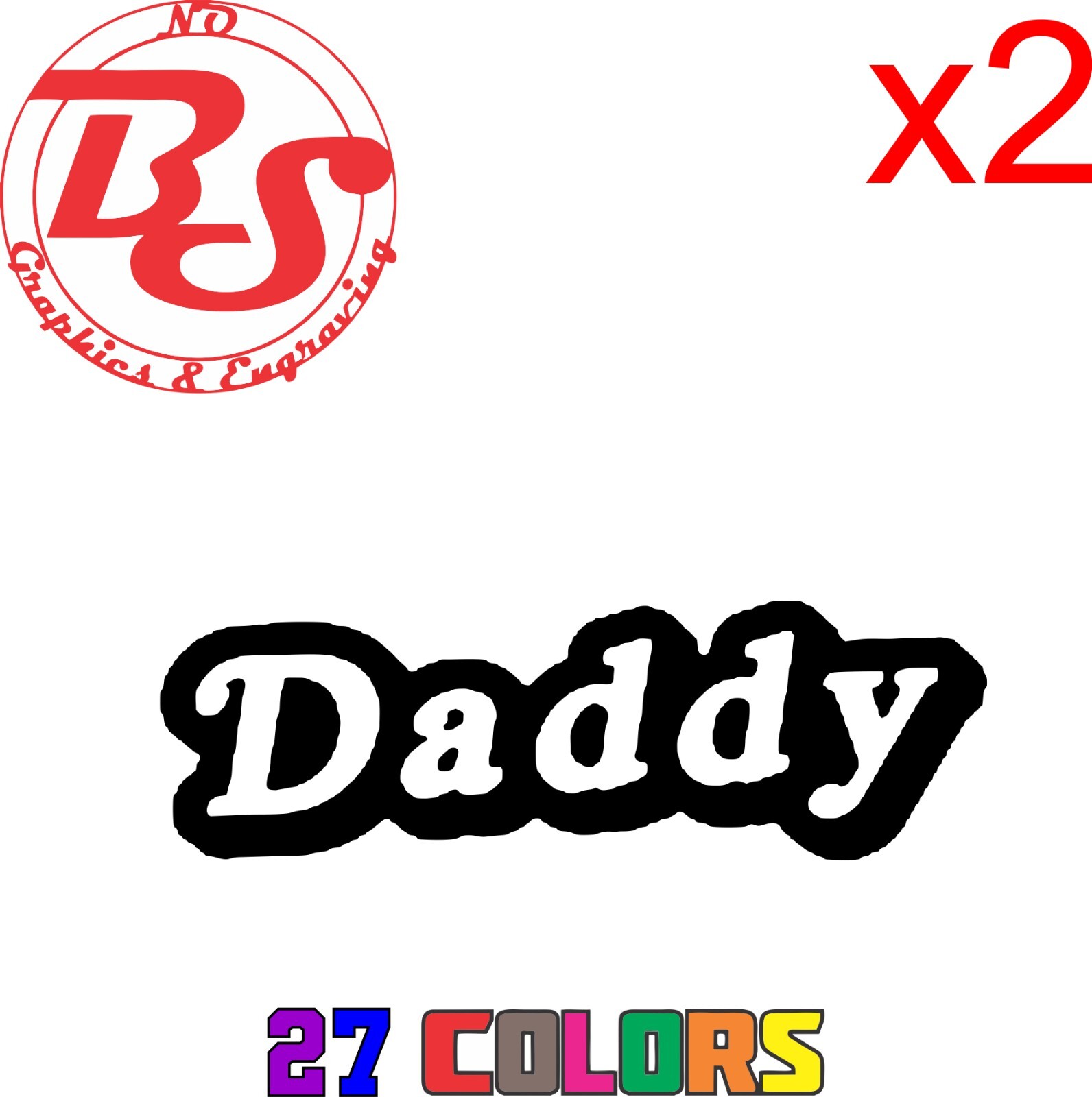 6" Yes Daddy Decal Offensive Funny Rude Humor Adult Booty Joke JDM Meme noBS