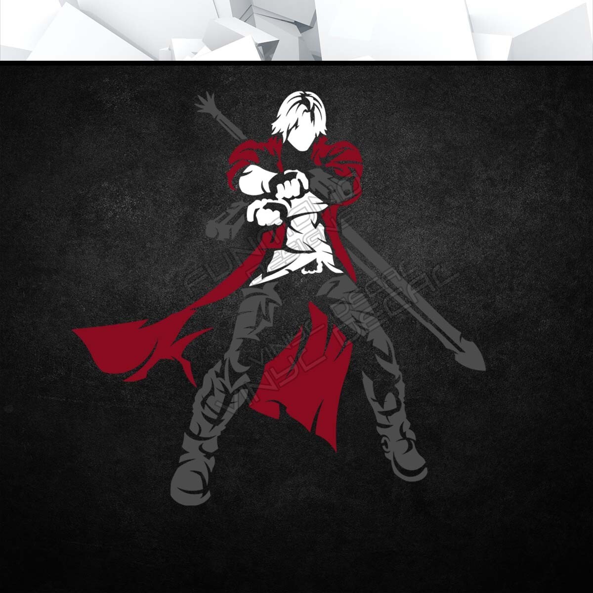 Dante Devil May Cry Vinyl Decal Sticker (Video Game Car Window Laptop PC Tower)