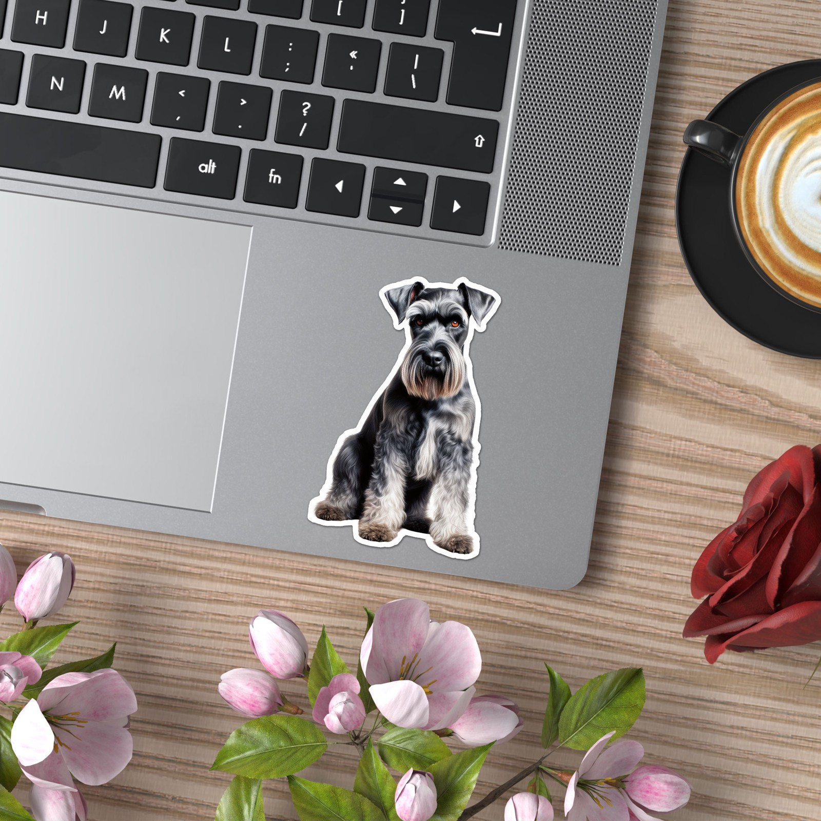 Standard Schnauzer – Vinyl Decal Sticker – Car Window Laptop – ebn12184