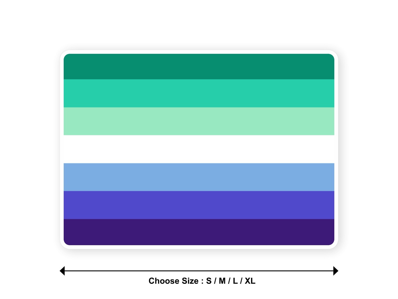 Sticker flag GAY MEN lgbt lgbtqia pride rainbow 3,9′′(S) -11′′(XL) decal