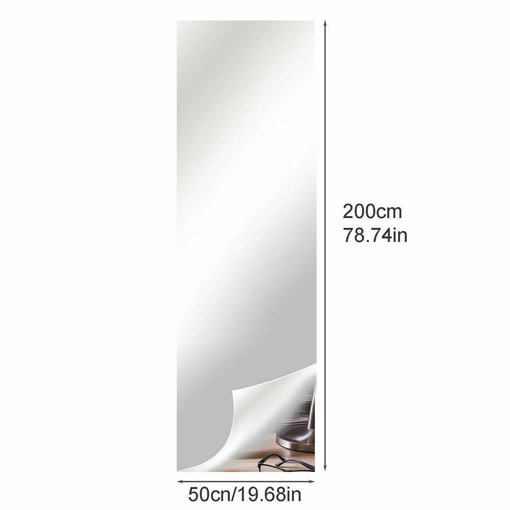 1pcs Mirror Wall Sticker TV Background Wall Sticker 0.5x2M Art Decal DIY