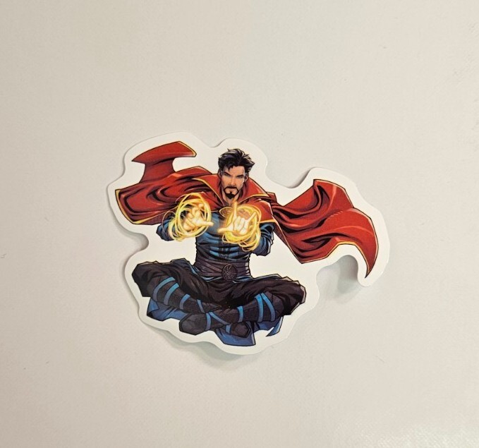 Dr. Strange Laptop Sticker / Marvel Movie Character Skateboard Decal