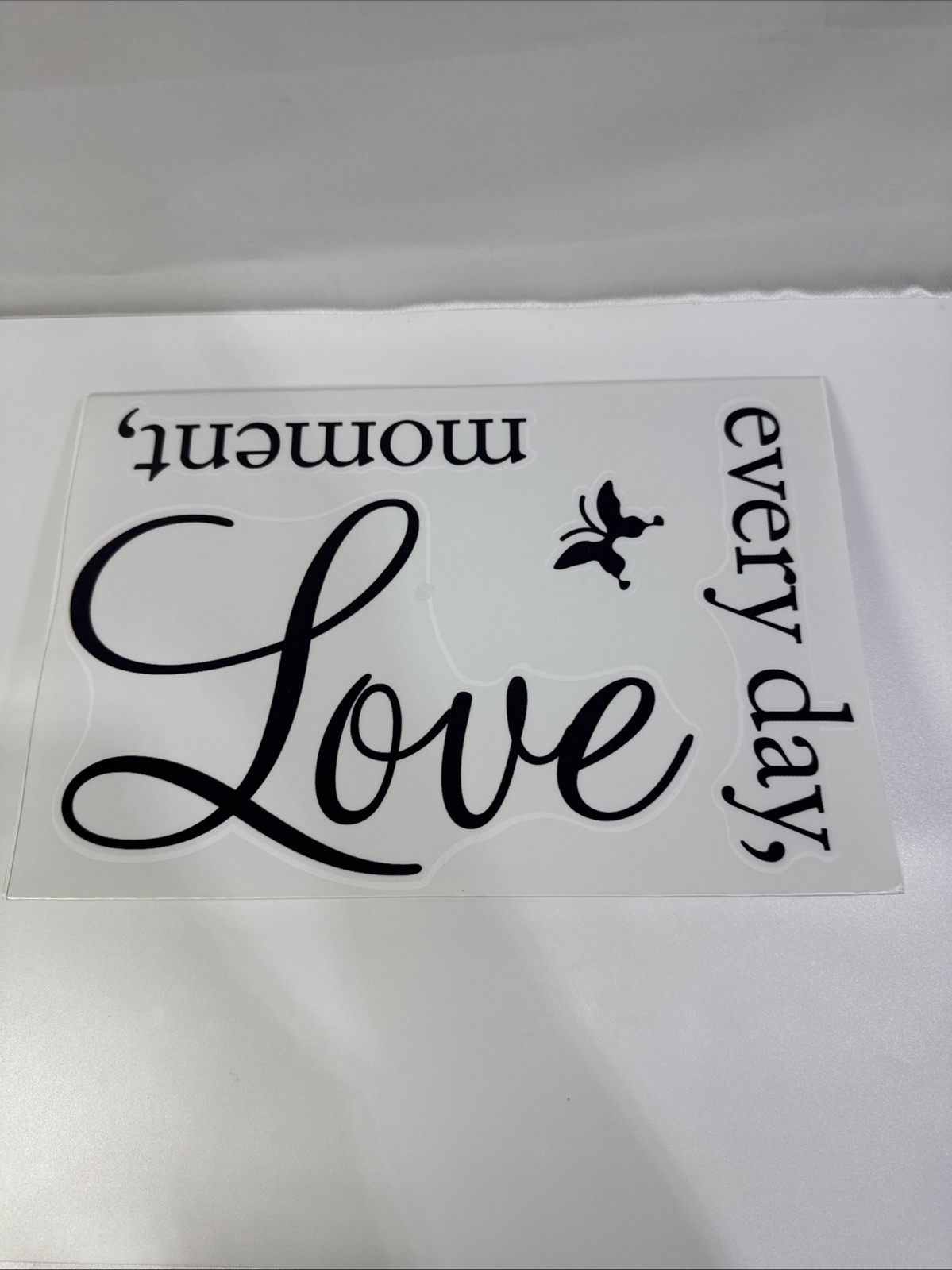 Live Every Moment,Laugh Every Day,Love Beyond Words,Wall Sticker Motivational