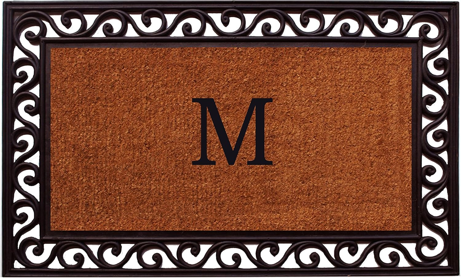 Home & More 100061830M Rembrandt Monogram Doormat (Letter M)