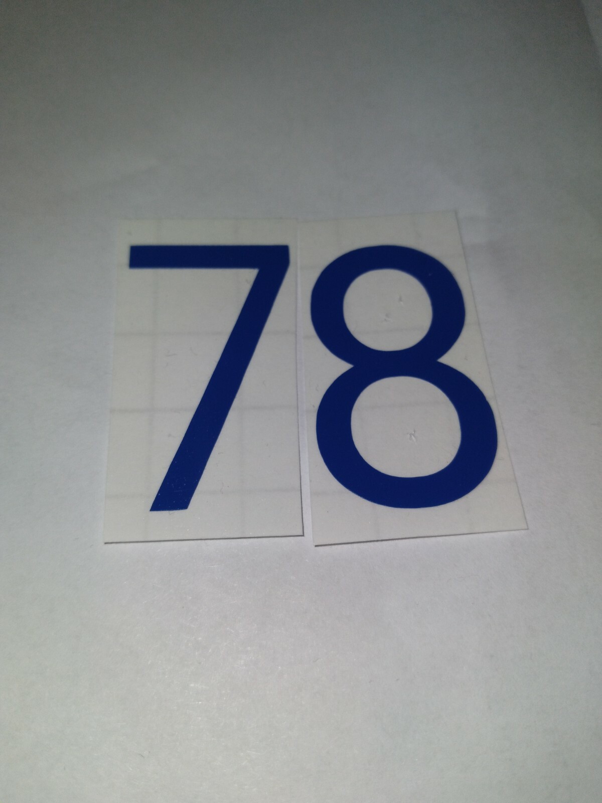 Bubba Smith Baltimore Colts MiNi Helmet Rear Decals Numbers, Vinyl #78 Blue