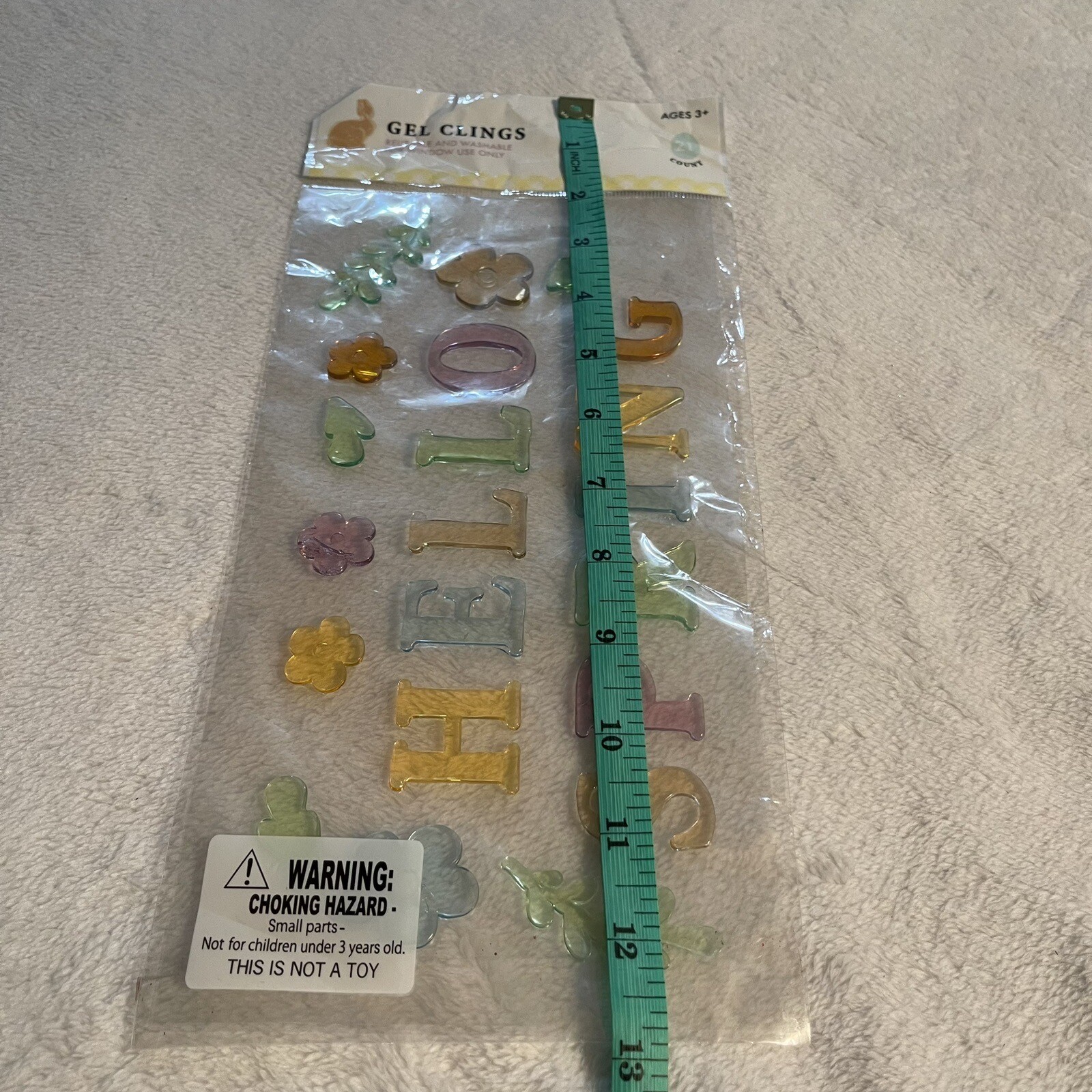 Window Gel Clings Hello Spring Flowers Teacher Supply Decor