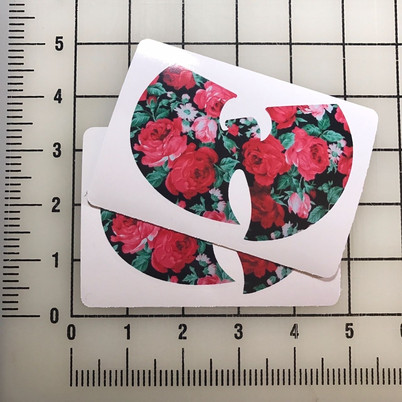 Wu Tang Clan Roses Logo 4" Wide Vinyl Decal Sticker BOGO