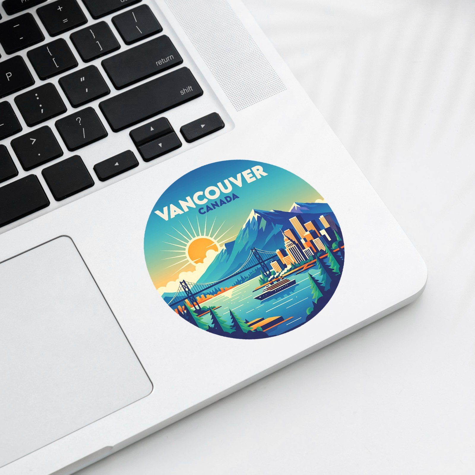 Vancouver Canada Vintage Travel Sticker Die Cut Waterproof Vinyl Laptop Decal