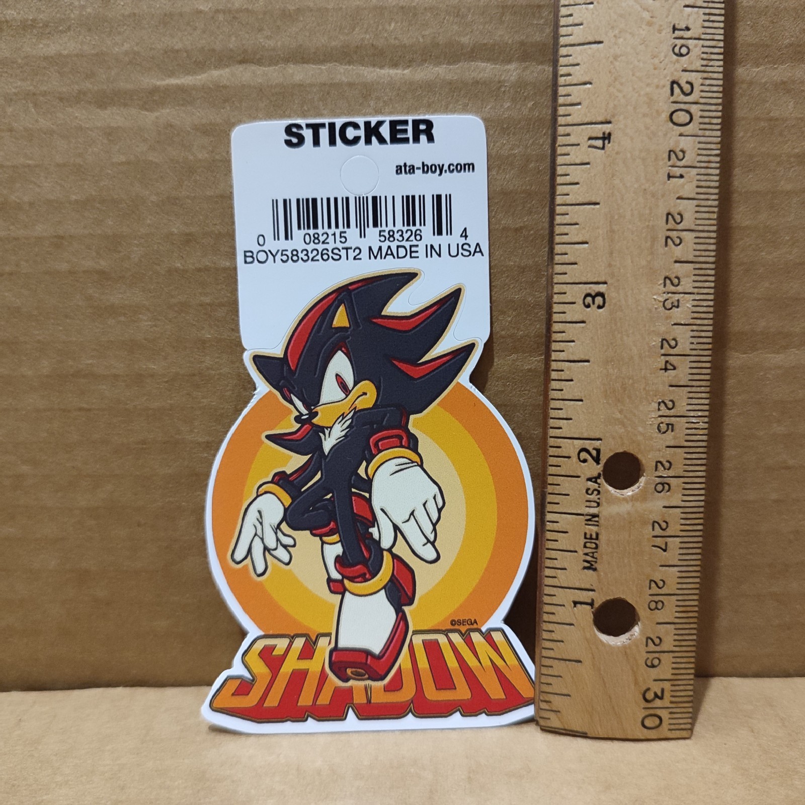 Shadow The Hedgehog Die Cut Vinyl Sticker Official Sonic Collectible