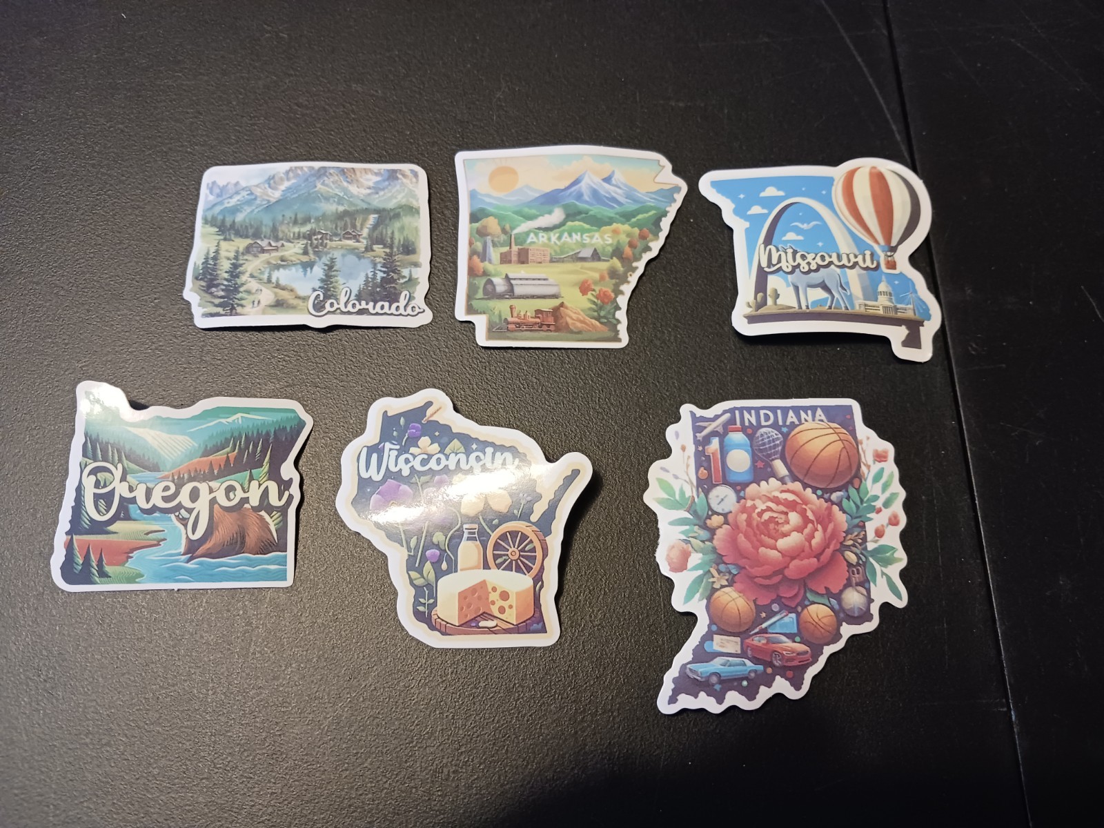 New 50 Vinyl U.S. States Stickers