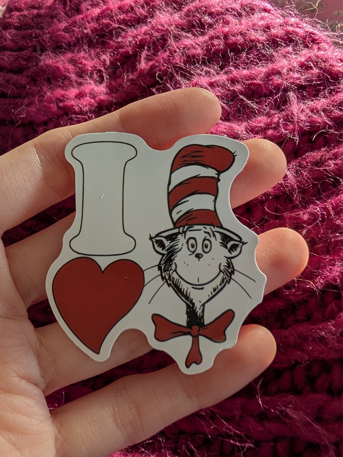 Dr. Seuss Sticker, Cat in hat