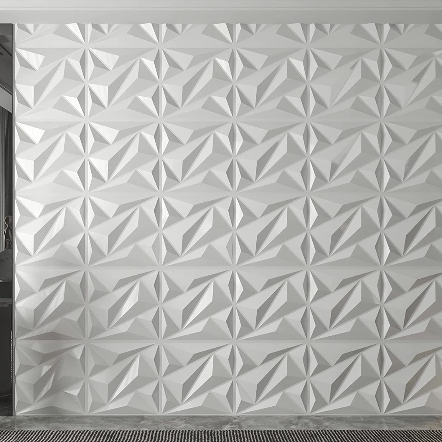 12pcs/Set 3D Wall Panel Ceiling Tiles Wallpaper Background Decal Home DIY Decor