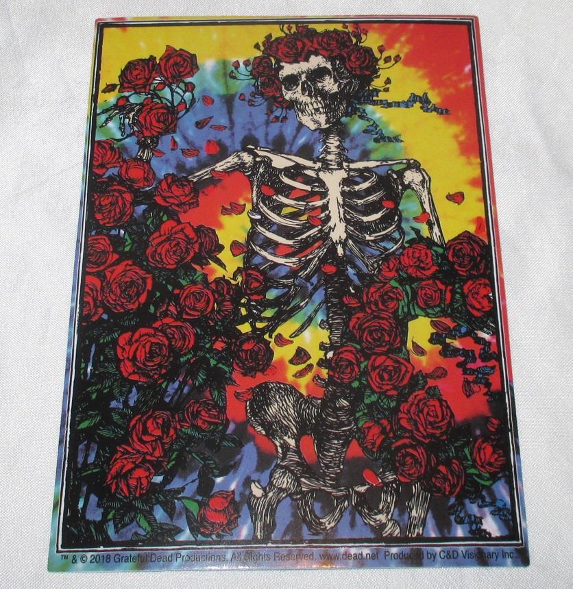 Grateful Dead Bertha Roses Sticker Decal Rock